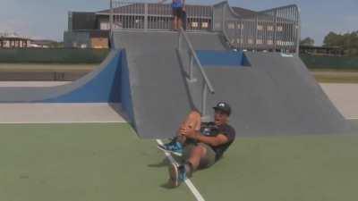 WCGW skating a handrail