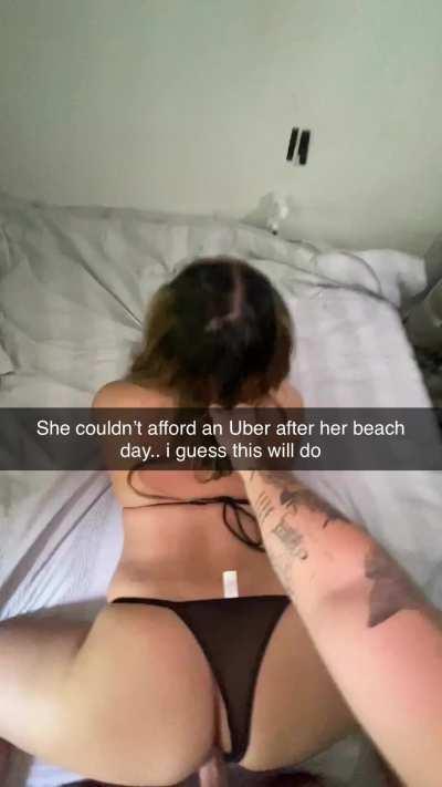 The perks of having a broke lil sis