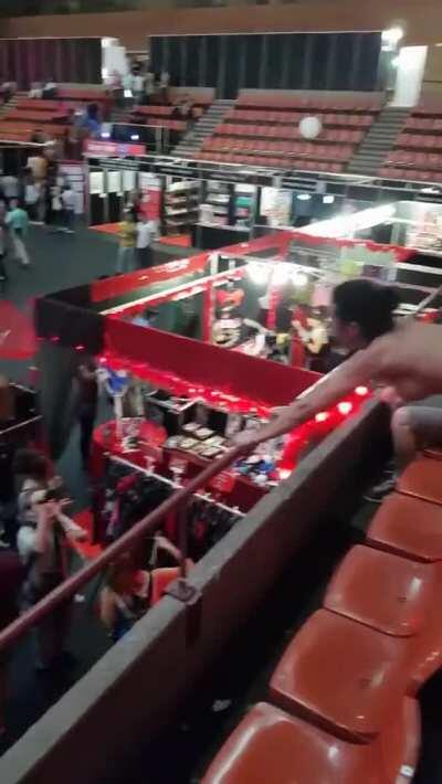 Getting fucked at a cam soda convention