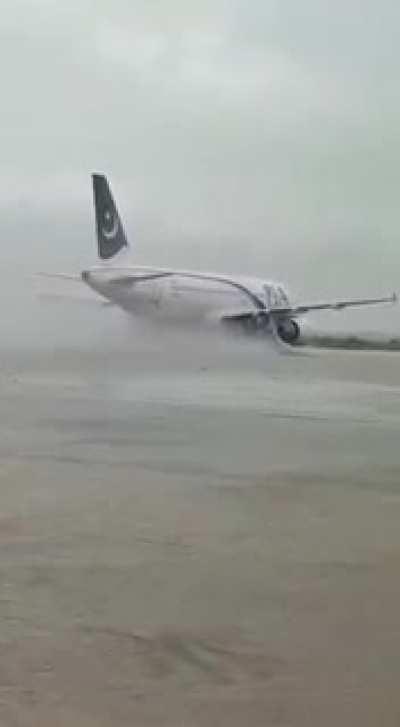 Karachi Airport after rain today. Question is it safe?
