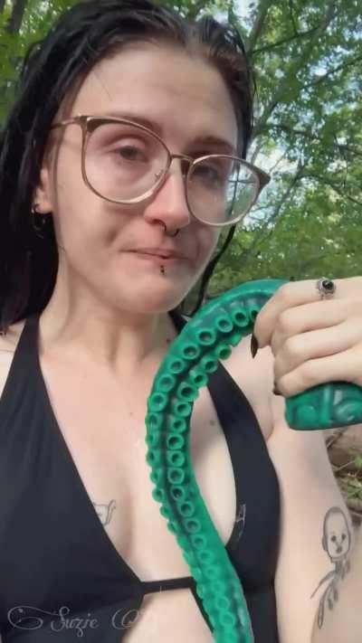 There were tentacles in the water at the swimming hole 😳