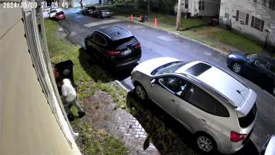 Prowler Entering Backyard 