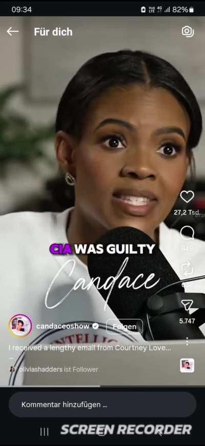 Courtney Love seemingly messaged Camdace Owens