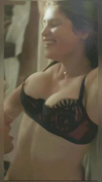 Gemma Arterton hard nip peeking out