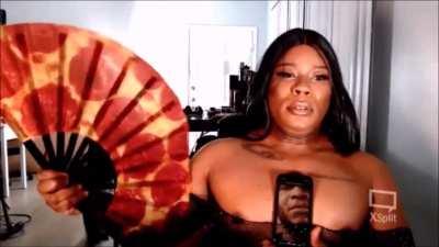 Powerfully-built thick dominant muscular shemale.