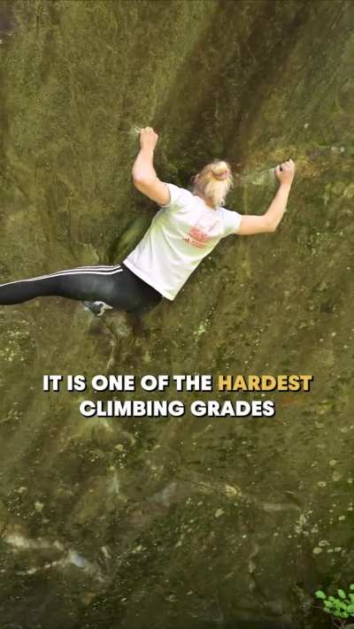 Janja Garnbret climbing in Austria