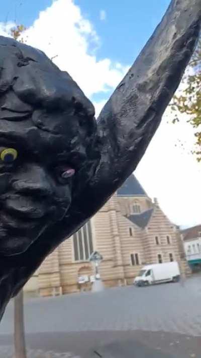 Mildly vandalising in Belgium