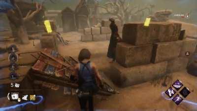 A cenobite just stood on the lament configuraiton from the starting of the game (with THE build), leaving us to suffer. Couldn't even access the box. :(