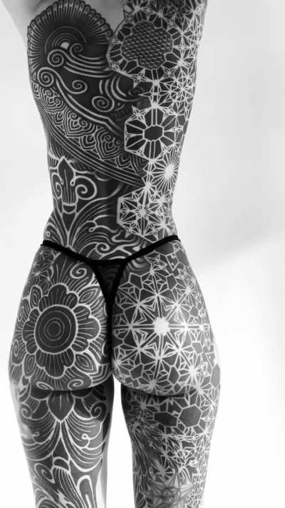 Healed - Black tattoo artwork by tattoo artists © Arturo Terol and © Eric Stricker from Spain.