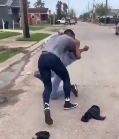 He bounced of his forehead