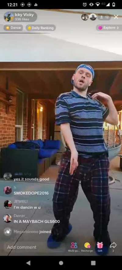 Got this random white dude on tiktok to dance to Pilates