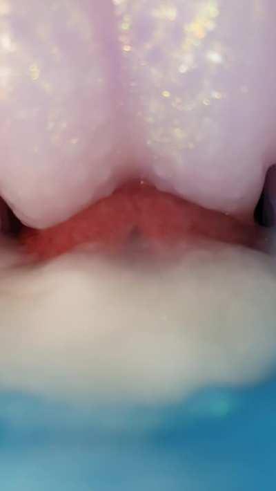 Internal view of me splurting a super thick nut into Jormungandr