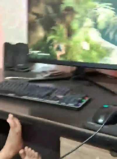 Bro thinks he's playing!