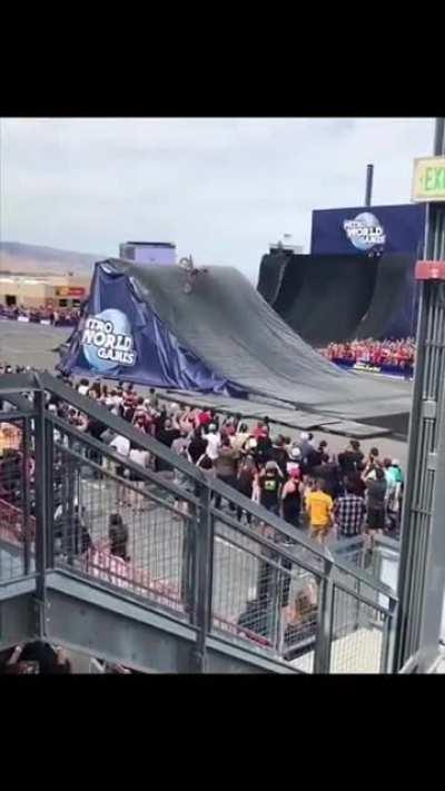 This guy loves to do daredevil stunts.