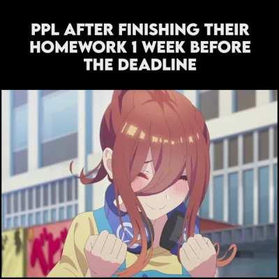 2 weeks before the deadline