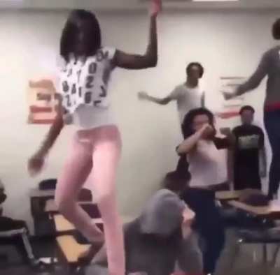 No one steps on my table!