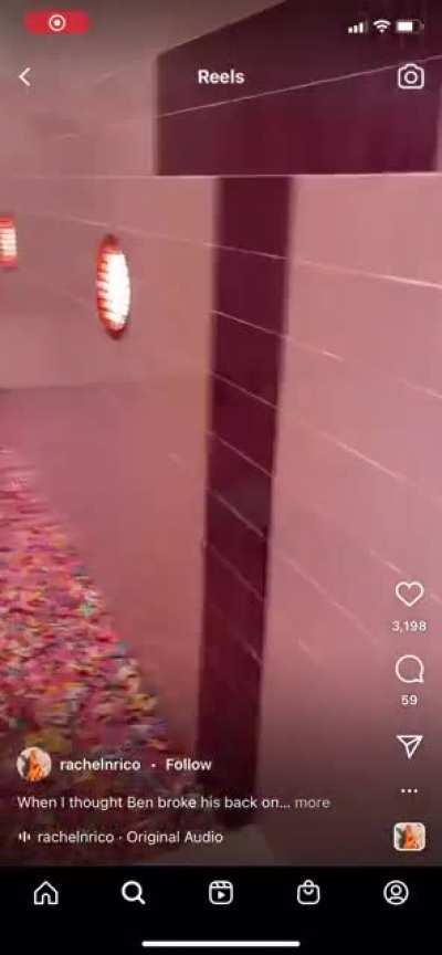 WCGW Back-flopping ‘into’ a ‘pool’ of sprinkles.