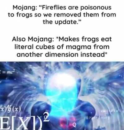 The Minecraft Reddit deleted the meme I made so I came here