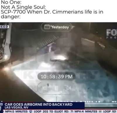 This would be on the lower end of things SCP-7700 has done for Cimmerian