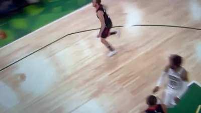 [Highlight] Garrison Matthews Knocks Down Pat Connaughton With Foot to Face