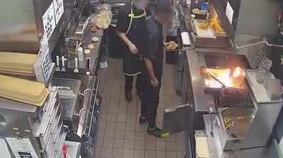 Dealing with a grease fire