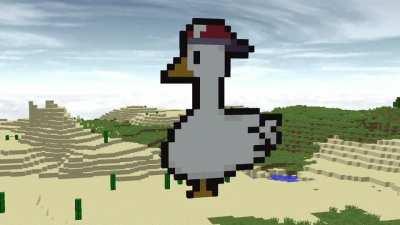 Shuba Duck but I made it animated in Minecraft