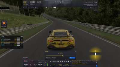 I’m the yellow aston, did i do something too wrong or did the guy really just do a crazy divebomb?