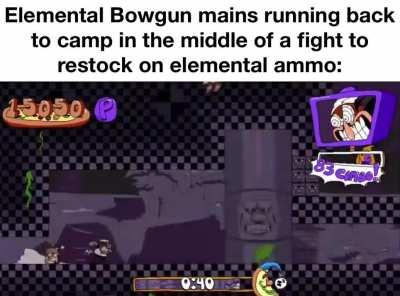 “Alright, it’s toppled! Eat Latchberries, you scaly piece of-[gun clicking sounds]…Uh oh. …Uh…Excuse me for a moment.”