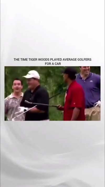 How would you react if Tiger pulled up to your group like this