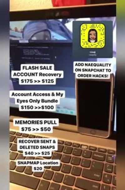 anybody here need account hacks? hit naequality on snapchat to order. 28k tele link in comments