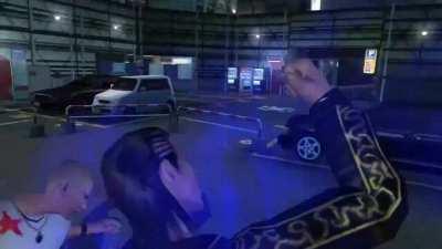 Tatsuya exreme God hand slap VS nic cage slap of god