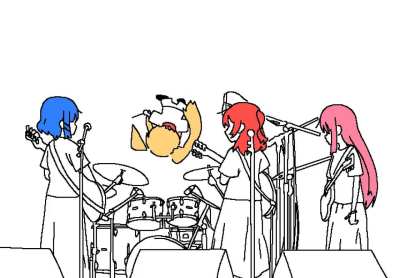 The dummer of Kessoku Band 