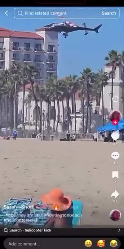 Helicopter Crash in Huntington Beach, CA