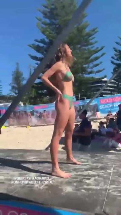 Emily goddess of the beach runway