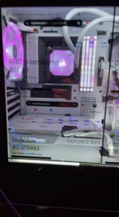 Why use a monitor when you have an LCD pc case?