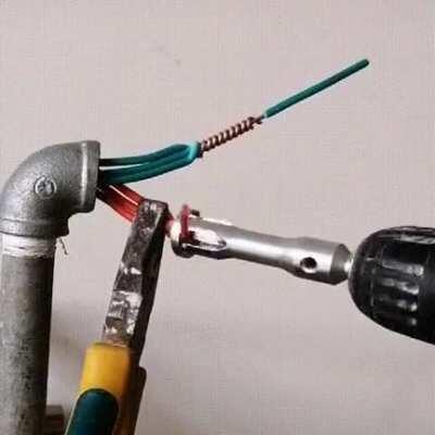 Strip and twist up to 5 wires at a time.