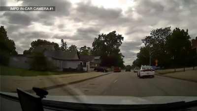 Indianapolis police get into a shootout with Keith Allender, who had attacked three of his neighbors and shot several cars while fleeing 5-29-2021