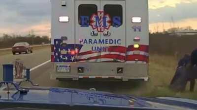 Dash cam released of Democrat Rep Jewell Jones resisting arrest, threatening to call Gov Whitmer. He had just driven drunk into a ditch