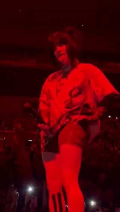 Tongue tease with mic