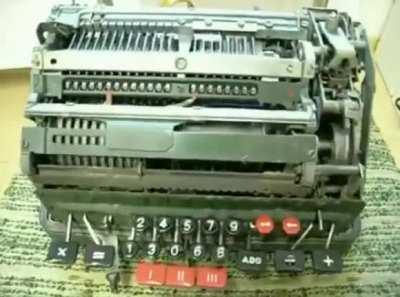 What happens if you divide by zero on a mechanical calculator?