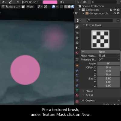 Texture Painting with Custom Brushes
