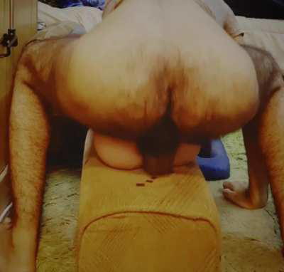 Fucking a toy so deep