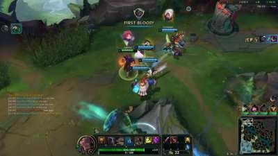 5 man lvl 1 gank top League Of Legends
