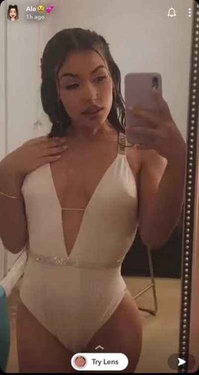 From her snap back in April