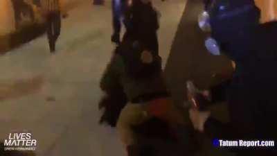 Proud boys attacking people in DC.