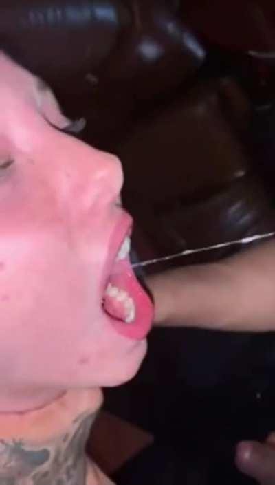 Dixie Lynn drinking piss and getting spit on
