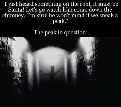 Does little bro not realise Santa knows when you're awake? Is he stupid?