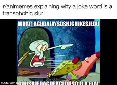 Thanks for using my dysphoria as a shield for your shitty decision on banning the word trap, r/animemes mods