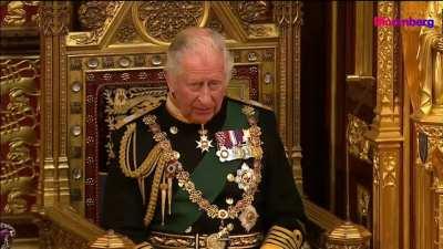 English monarch announces the government's top priority is to 