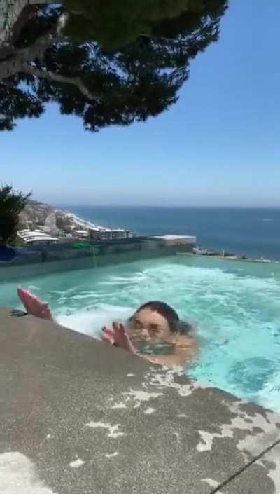 A nice surprise at the pool